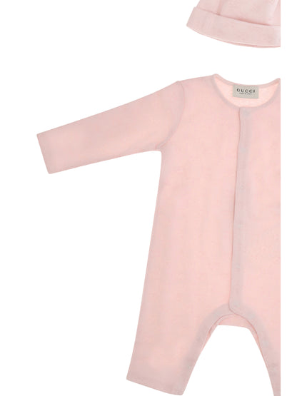 Gucci GG cotton piqué Baby gift Set - Baby Pink/Mix