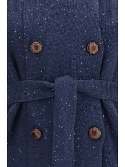 BRUNELLO CUCINELLI Double-breasted sequin Vest
