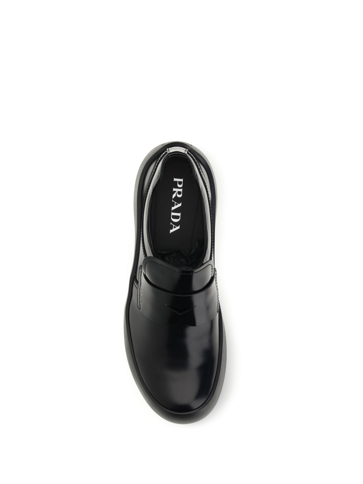 Prada Leather Loafers - Black