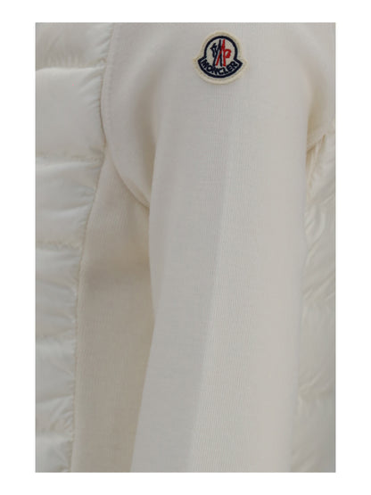 Moncler Quilted Knit Cardigan - White