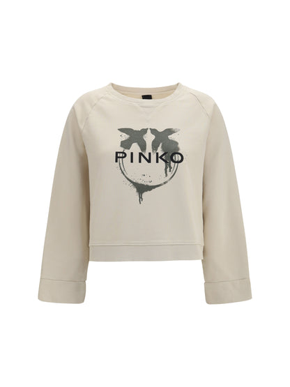Pinko Neves Sweatshirt - Mult.Beige/Green