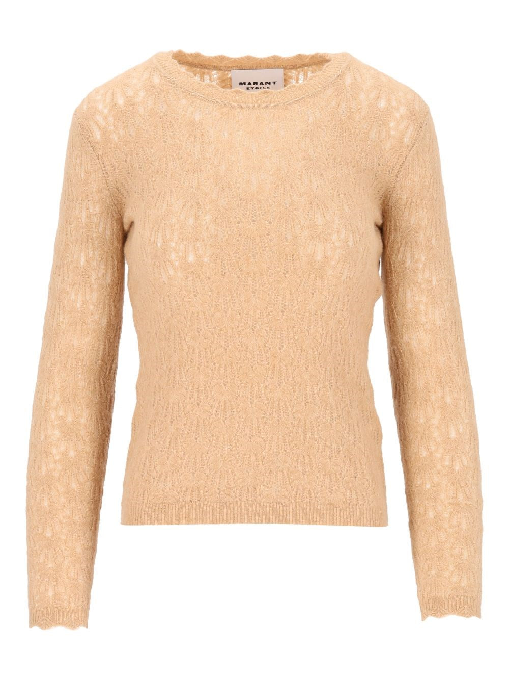 Marant Etoile "Obeline-Gb" Crew Neck Sweater - Beige