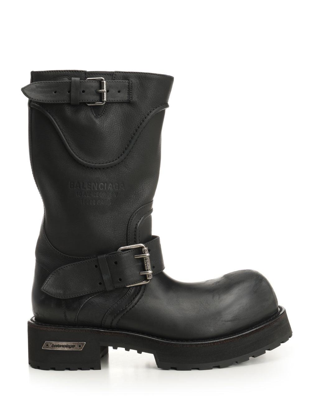Balenciaga "Venom" Leather Boots - Black