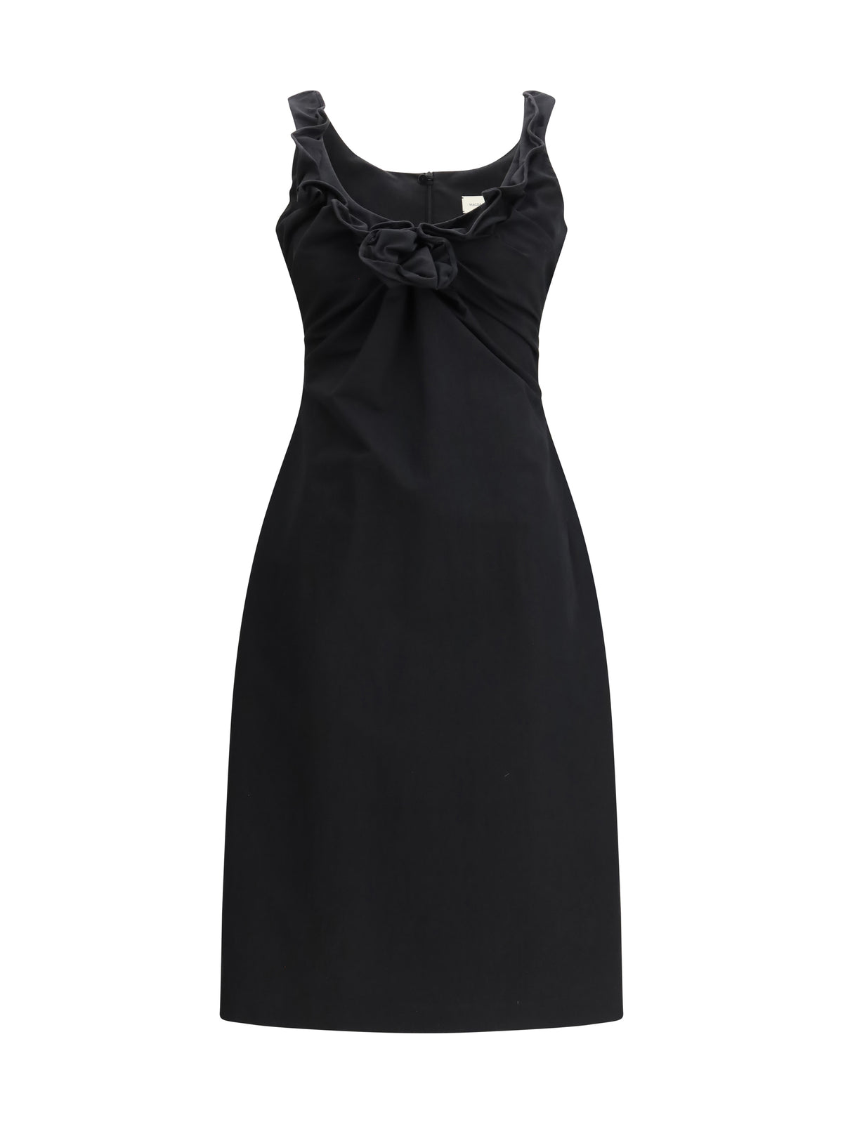 Magda Butrym Sleeveless Dress with a draped neckline - Black