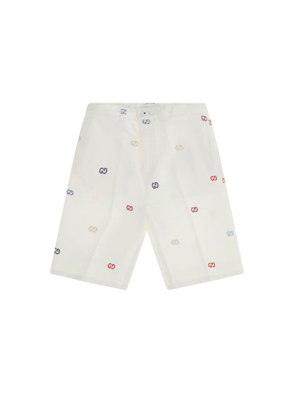 GUCCI GG cotton denim jacquard Shorts for Boy
