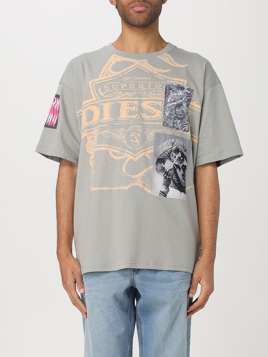 Diesel T Shirt Men Grey