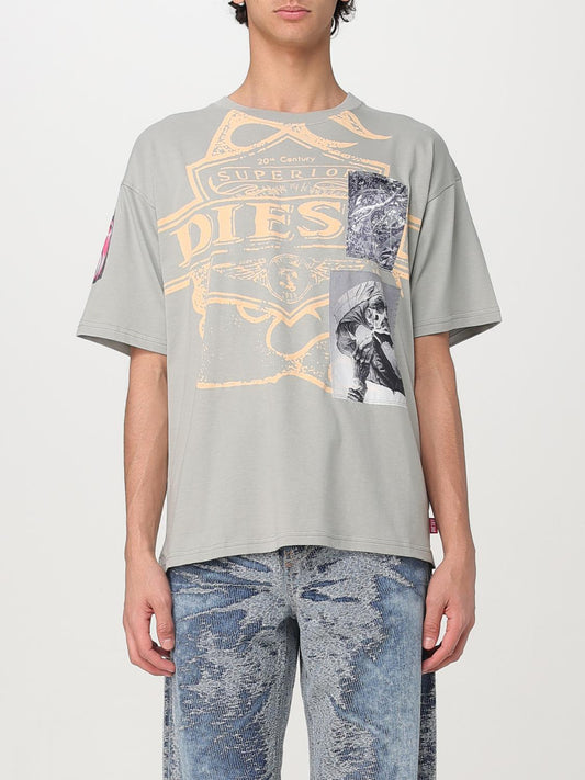 Diesel T Shirt Men Grey