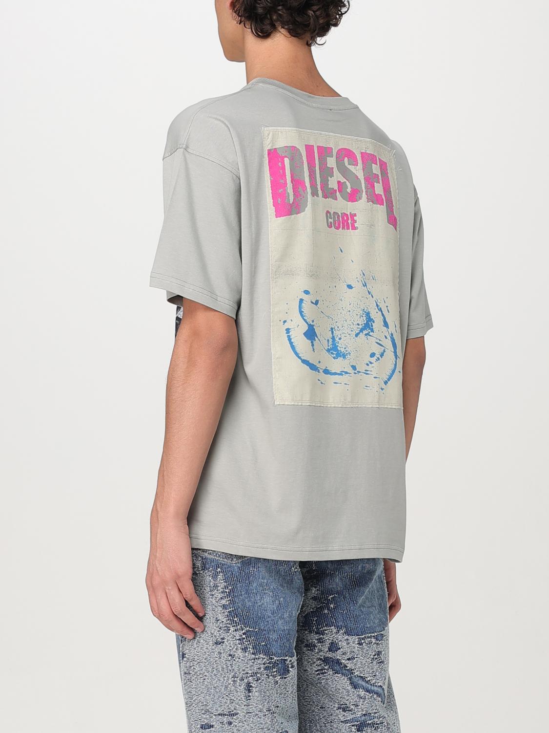 Diesel T Shirt Men Grey