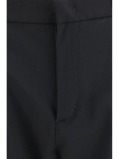 Laminar Wool-blend straight-leg Pants - Black