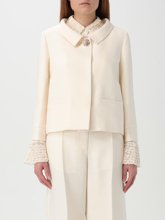 Valentino Jacket Woman Yellow Cream