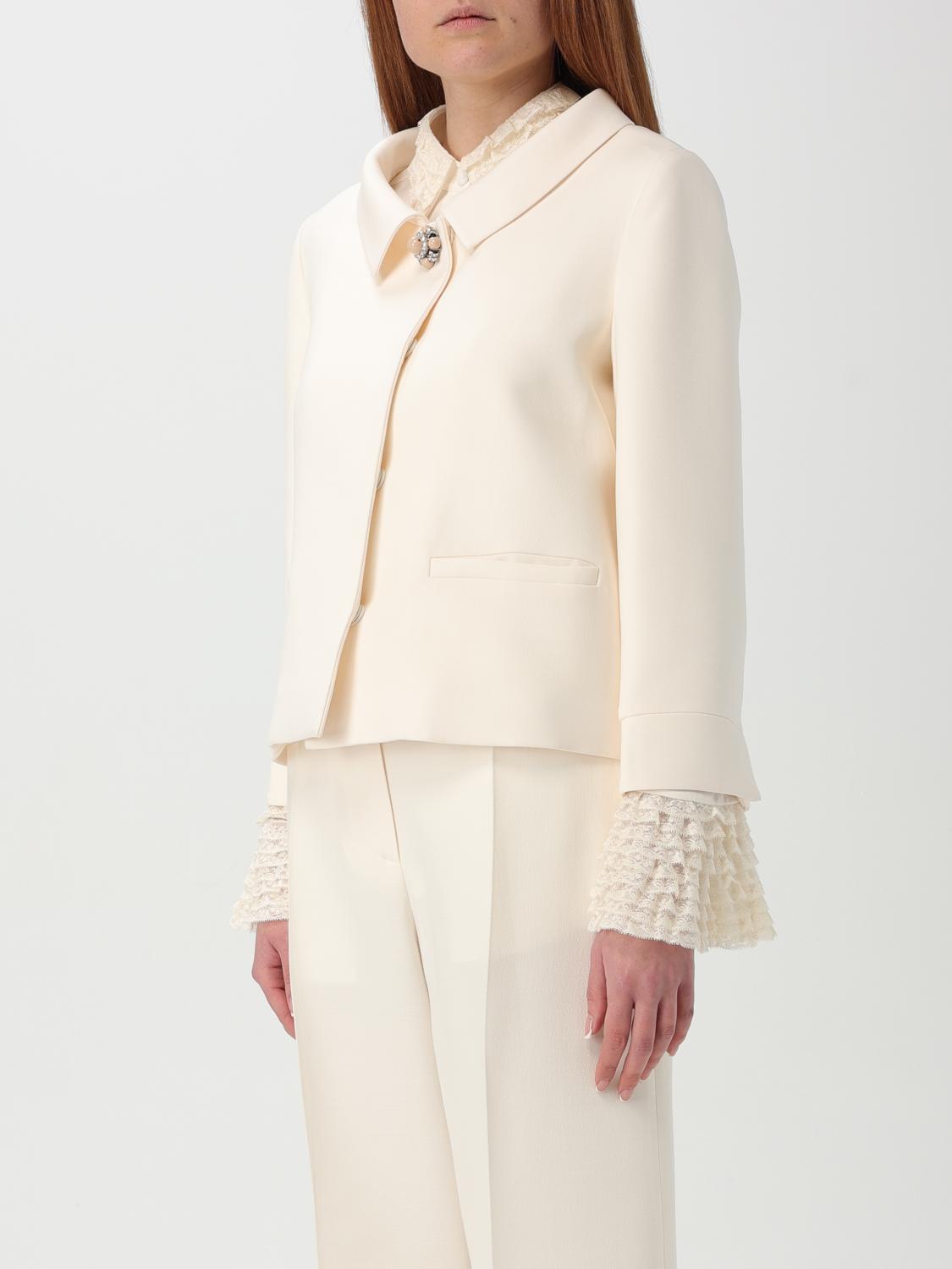 Valentino Jacket Woman Yellow Cream