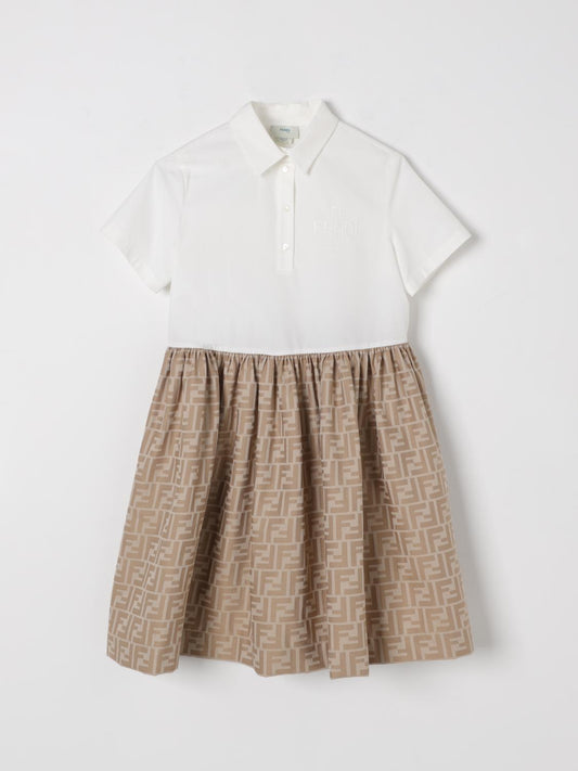 Fendi Dress Kids Beige