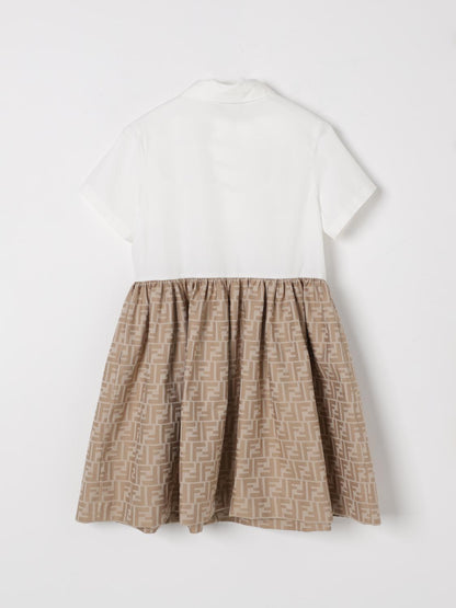 Fendi Dress Kids Beige