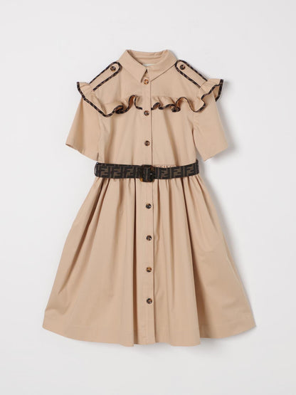 Fendi Dress Kids Beige