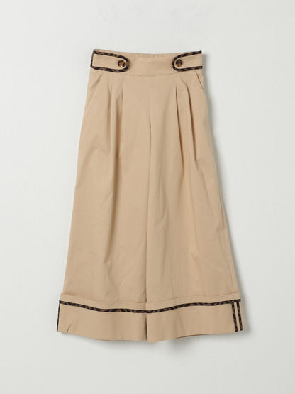 Fendi Pants Kids Beige