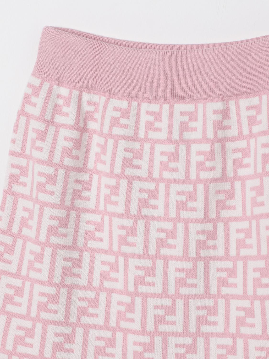 Fendi Skirt Kids Pink