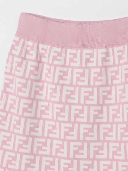 Fendi Skirt Kids Pink