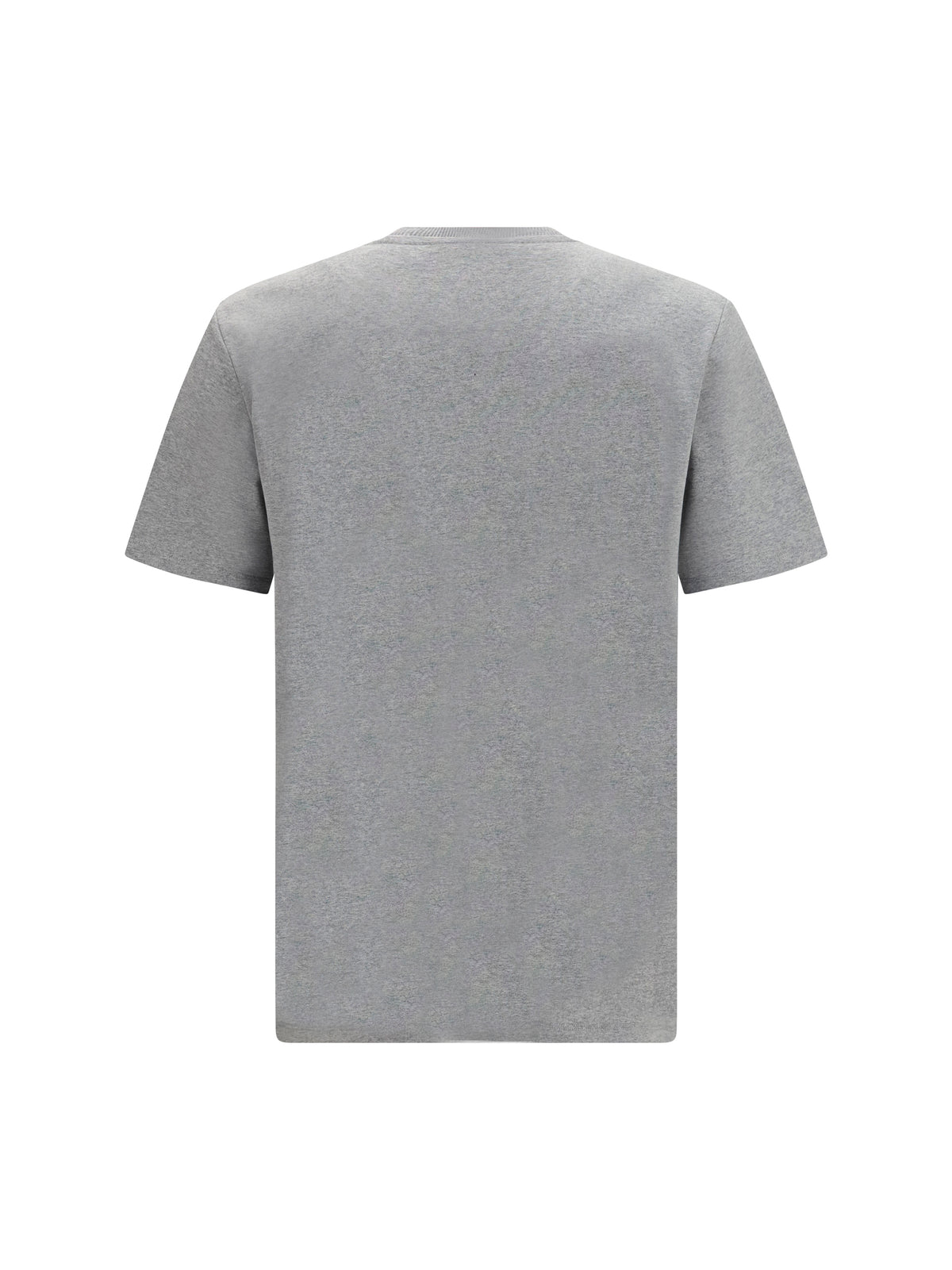 Balmain Embroidered logo T-shirt - Gris Chiné/Gris Chiné