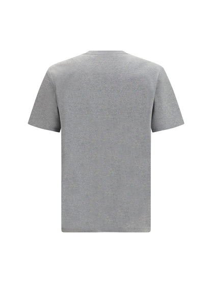 Balmain Embroidered logo T-shirt - Gris Chiné/Gris Chiné