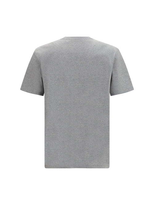 Balmain Embroidered logo T-shirt - Gris Chiné/Gris Chiné