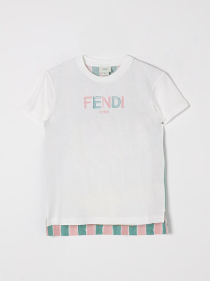 Fendi T Shirt Kids Pink