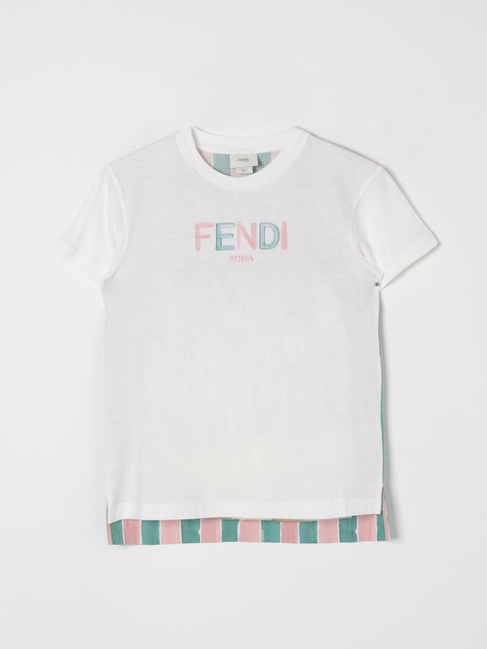 Fendi T Shirt Kids Pink