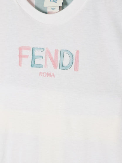 Fendi T Shirt Kids Pink