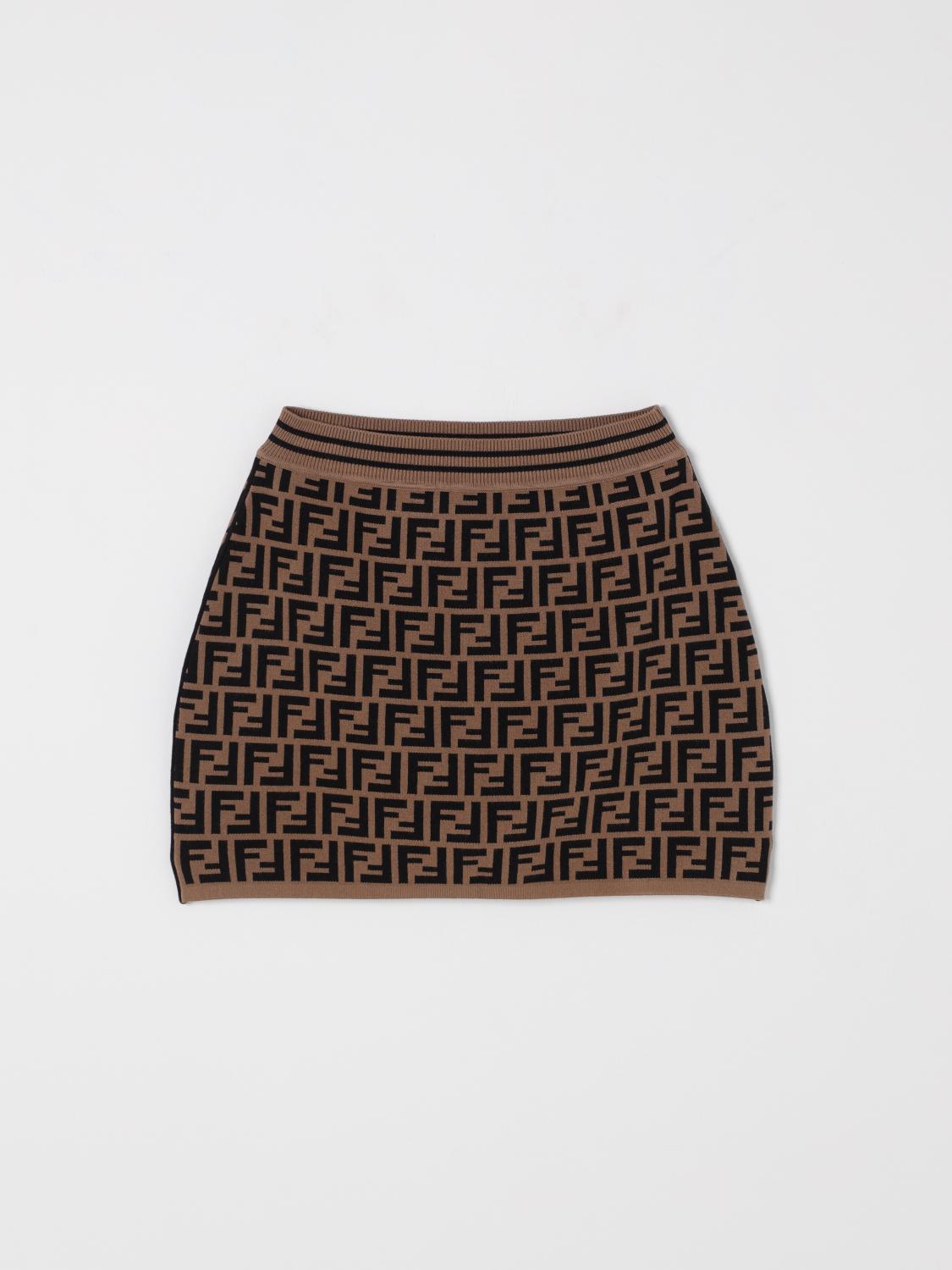 Fendi Skirt Kids Tobacco