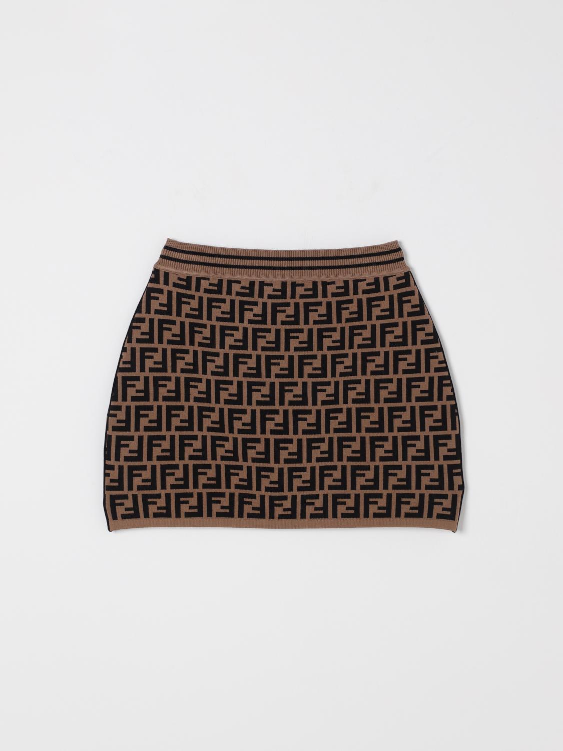 Fendi Skirt Kids Tobacco