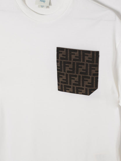 Fendi T Shirt Kids White