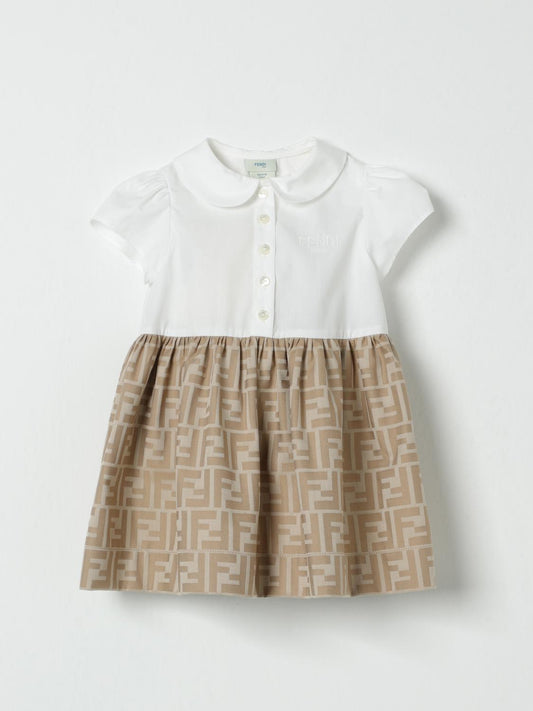 Fendi Romper Kids Beige