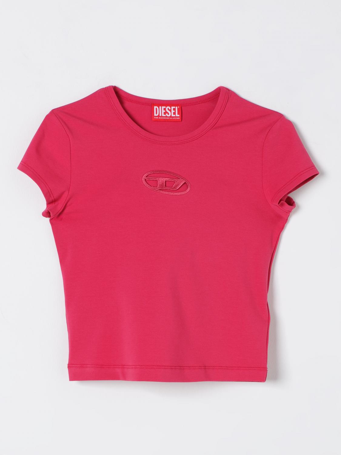 Diesel T Shirt Kids Fuchsia