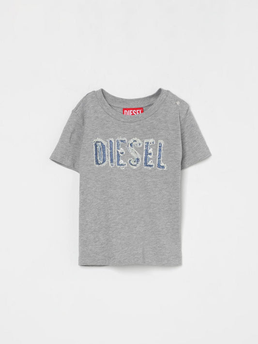 Diesel T Shirt Kids Grey