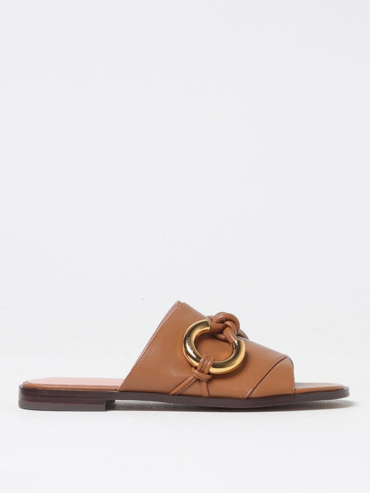 Coccinelle Flat Sandals Woman Leather