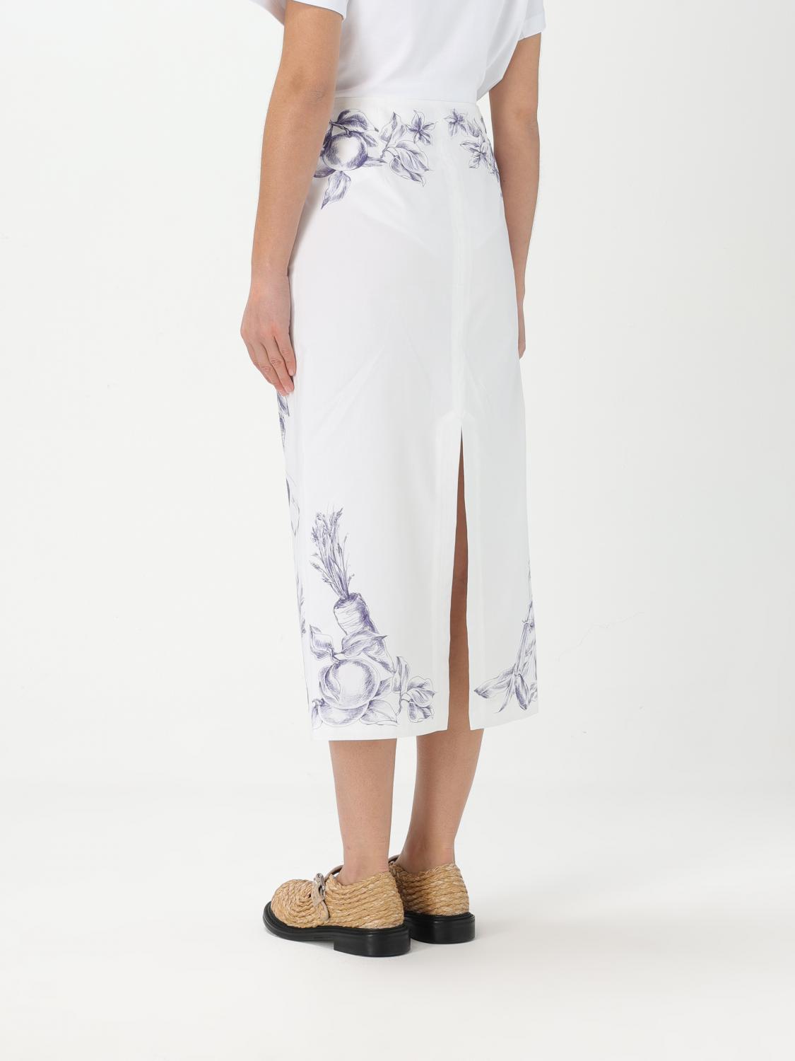スカート MOSCHINO Women Mid Skirts A01230450 3002 WHITE Moschino Couture Skirt Woman White – Modishus