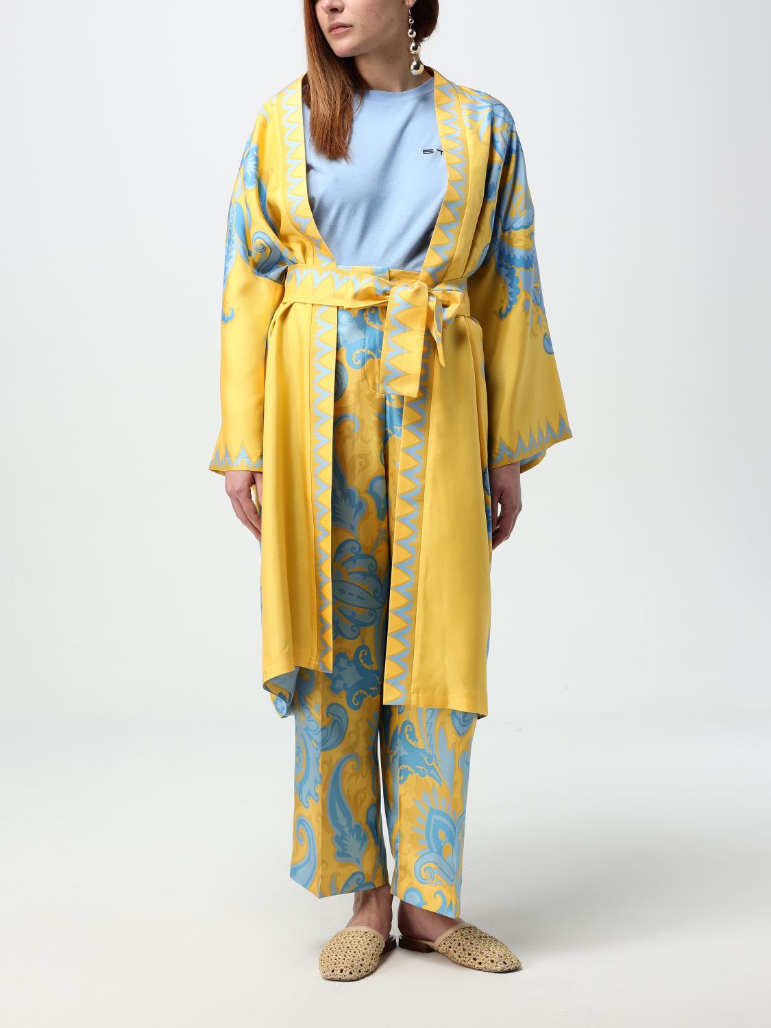 Etro Pants Woman Gold – Modishus