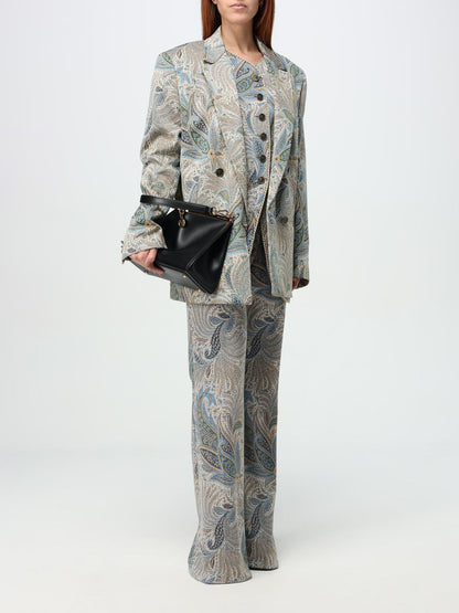 Etro Shoulder Bag Woman Gnawed Blue