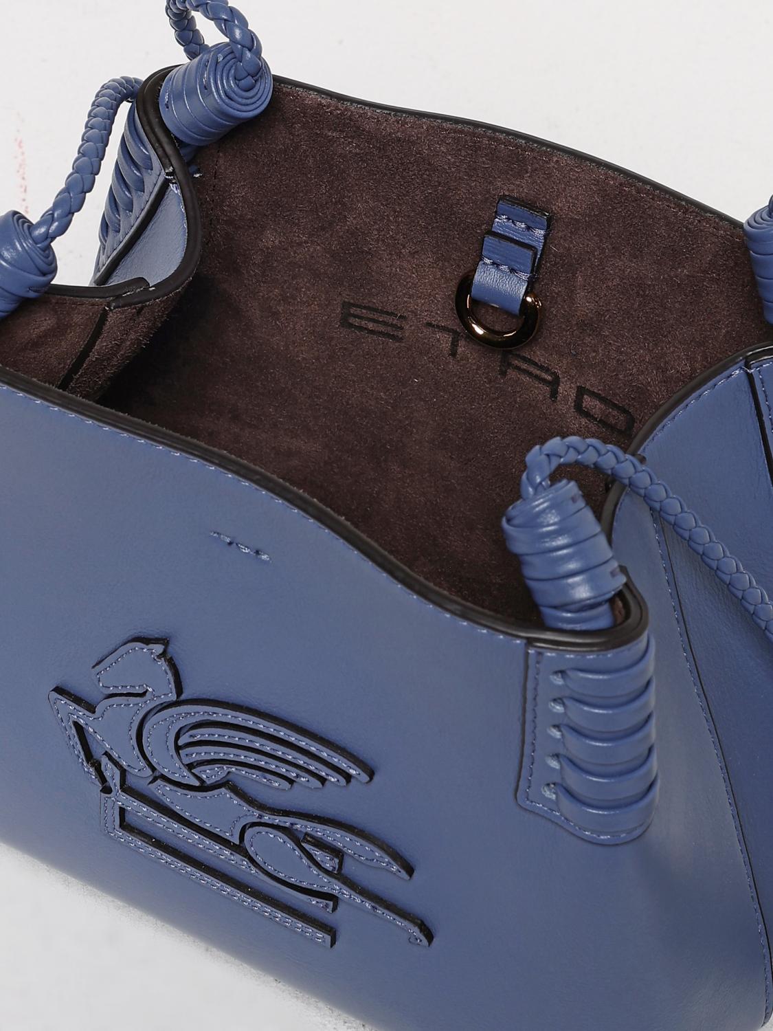 Etro Mini Bag Woman Gnawed Blue – Modishus