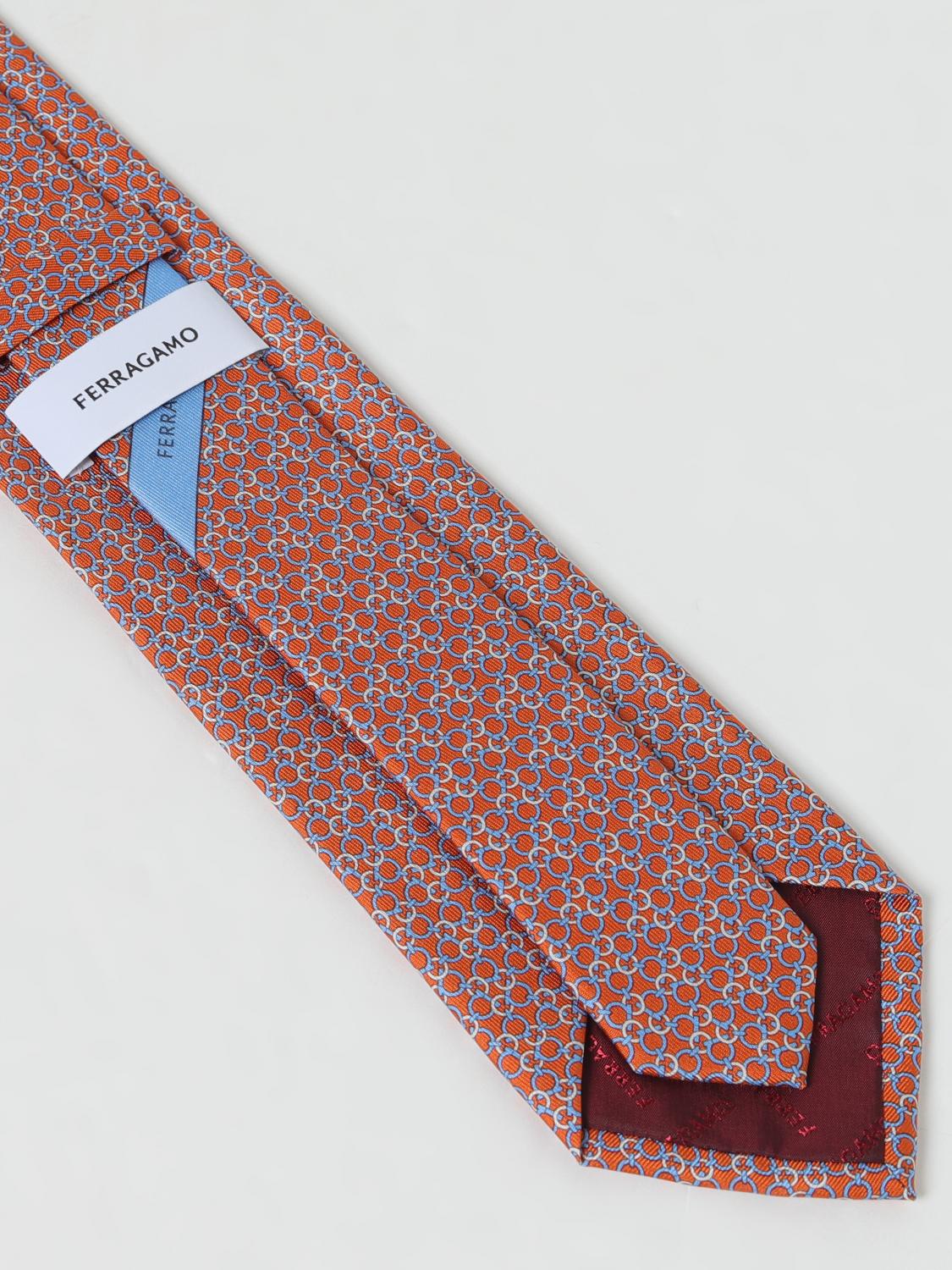 Ferragamo Tie Men Orange