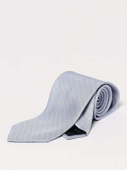 Ferragamo Tie Men Gnawed Blue