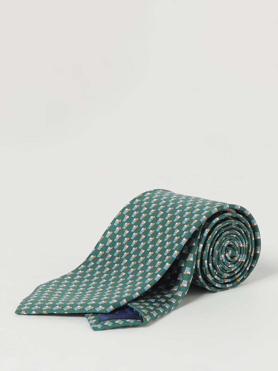 Ferragamo Tie Men Green