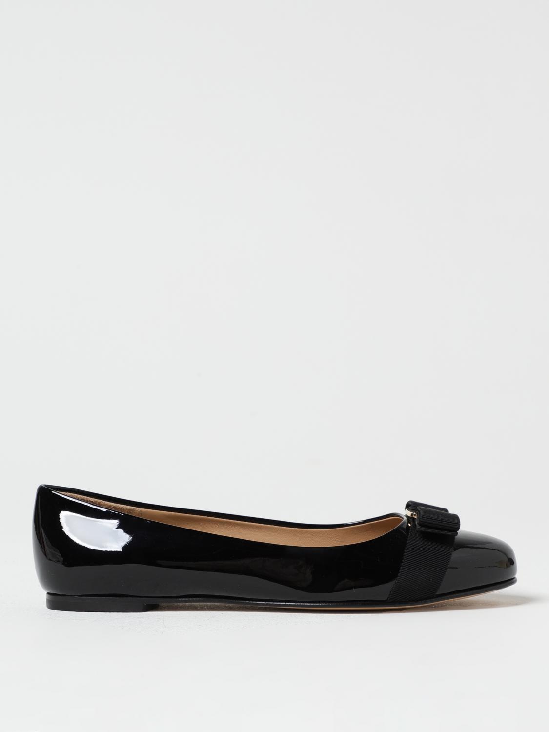 Ferragamo Ballet Flats Woman Black