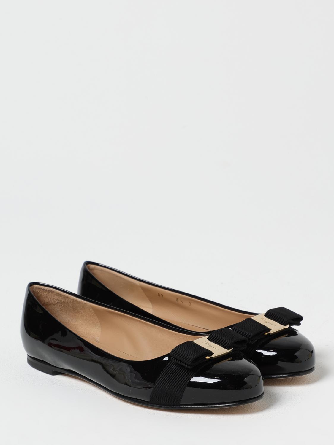 Ferragamo Ballet Flats Woman Black