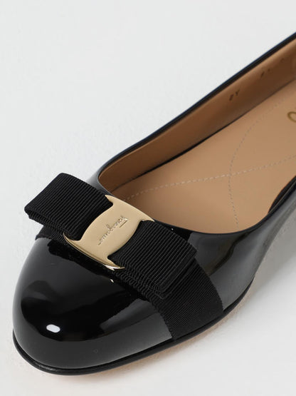 Ferragamo Ballet Flats Woman Black