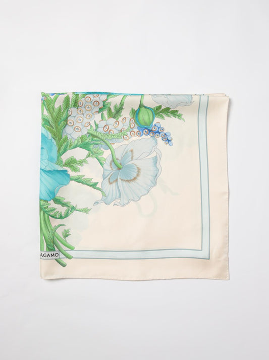 Ferragamo Neck Scarf Woman Yellow Cream