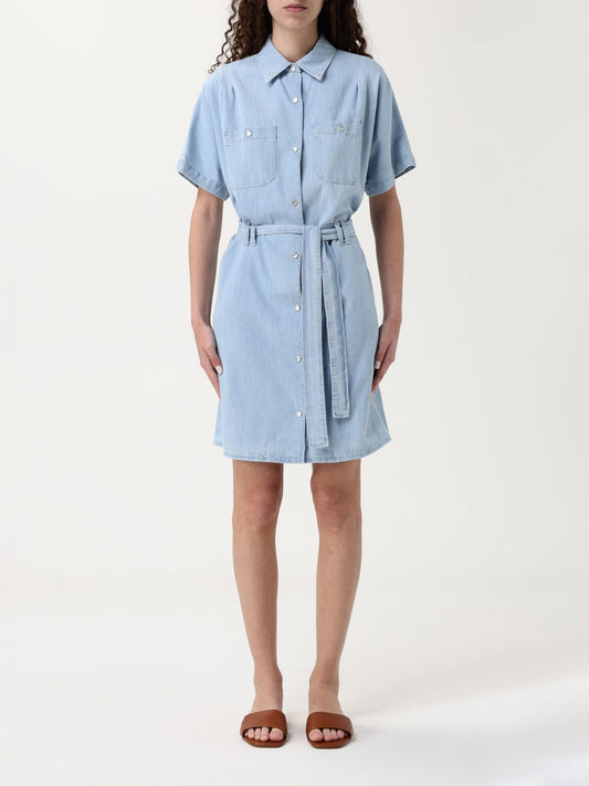 A.P.C. Dress Woman Gnawed Blue