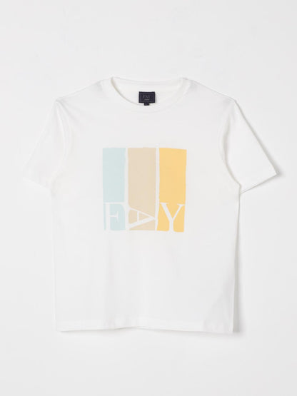Fay Junior T Shirt Kids Ivory