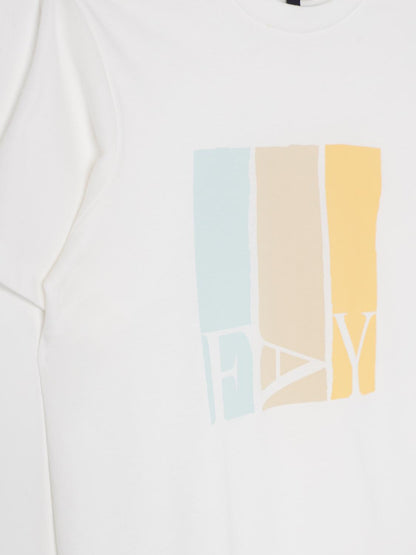 Fay Junior T Shirt Kids Ivory