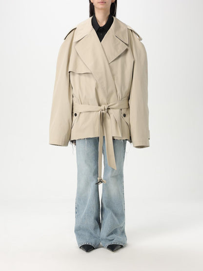 Balenciaga Trench Coat Woman Beige