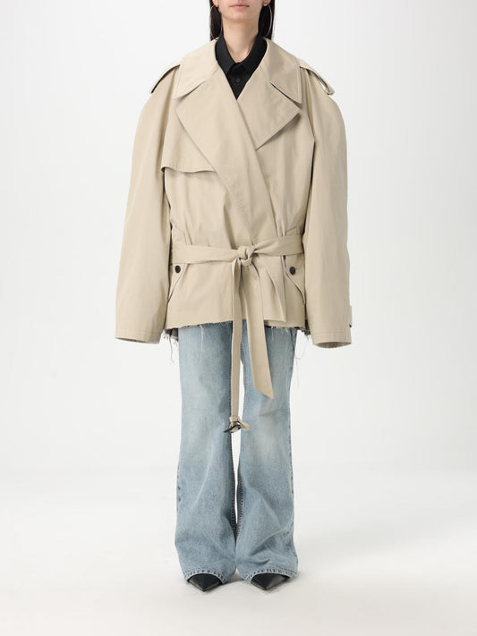 Balenciaga Trench Coat Woman Beige